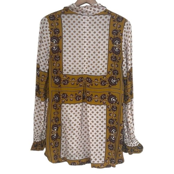 Free People Tunic Top Woman’s Size XS Lightweight Oversized Bohemian V-Neck READ - Picture 7 of 13